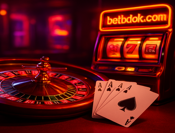 bdok এর লাইভ গেমিং প্ল্যাটফর্মের একটি ছবি যেখানে বাস্তব উপস্থাপকরা গেমগুলো পরিচালনা করছেন